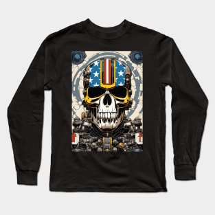 Robo-Skull Long Sleeve T-Shirt